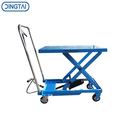 Mesa de elevación de tijera móvil manual